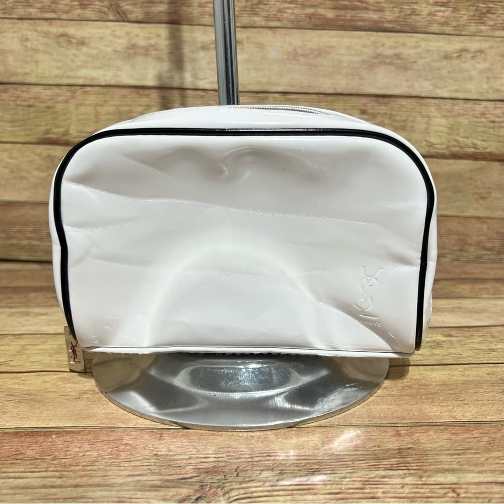 YSL White Cosmetic Bag